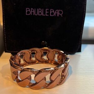 BaubleBar Rose Gold Link Chain Bracelet